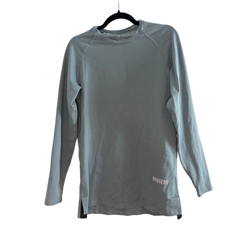RawGear Blue Long Sleeve Performance Shirt Men’s Size Small Lightweight Gym